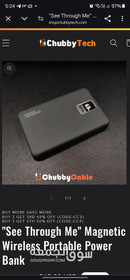 See Through Me" Magnetic Wireless Portable Power Bank - 6
