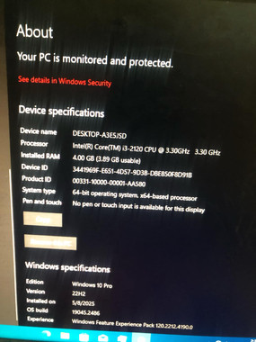 "تجميعة كمبيوتر مكتبي ممتازة – i3 / رام 4GB / بورده h61 - 4