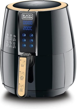 مقلاة 4 لتر من بلاك اند ديكر  بخصم 800 جنية AF400-B5بقدره 1500وات اسود - 3