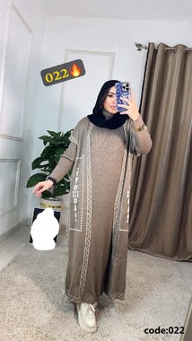 طقم توينز تريكو أنيق حريمي - 4