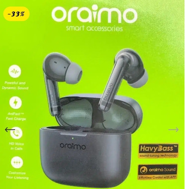 سماعه oraimo free pods lite