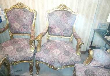 صالون مدهب خشب زان - 2