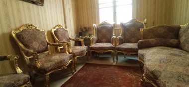 صالون مدهب خشب زان - 4