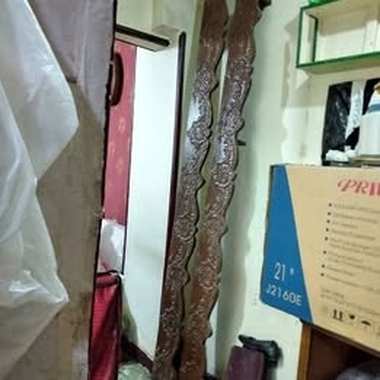 ثلاث بلتكانات ستائر خشب زان حالة ممتازة مقاسات مختلفة