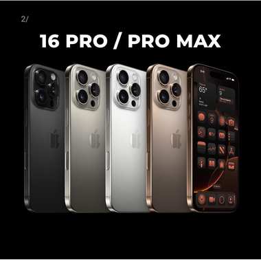 ايفون 16 برو ماكس رام 16 وتخزين 2 تيرا