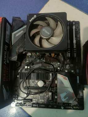 بندل تجميعة كمبيوتر B450 AORUS ELITE 3800X ينقصها GPU وهارد - 2