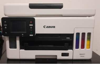 طابعة Canon GX6040 اقتصادية جدًا تعبئة حبر WiFi تطبع آلاف الصفحات بحال