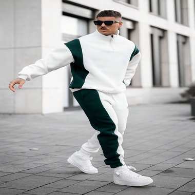 ترنج شتوي رجالي نص سوستة ستايل أنيق ودافئ