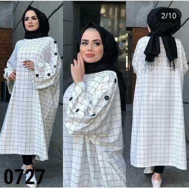 لونج دريس مفتوح من الجناب زراير علي الكتف - 2