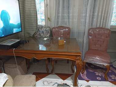 سفرة 4 كراسى خشب زان فوق الممتاز - 6